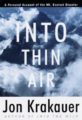 INTO THIN AIR: A PERSONAL ACCOUNT OF THE MOUNT EVEREST DISASTER - JON KRAKAUER