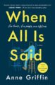 WHEN ALL IS SAID - ANNE GRIFFIN